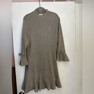Lauren Conrad knit dress with cute bell sleeves with bows -worn once